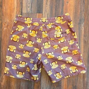 Paul Frank Hybrid Swim Shorts with Classic PF Monkey Design